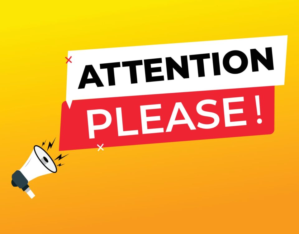 În atenția tuturor conducătorilor de doctorat și a doctoranzilor SD-SIM 4 In atentia conducatorilor si studentilor doctoranzi - mesaj dedicat pentru anunturi in care un megafon atrage atentia